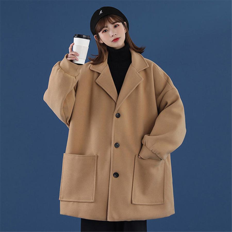 大きいサイズ レディース コート チェスターコート カシミア風 M〜4XL