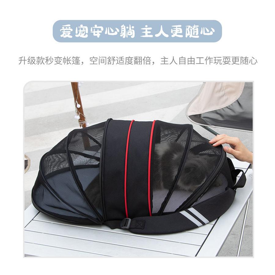 ペットキャリー バッグ 伸縮自在 リュック ケース ゲージ メッシュ 猫