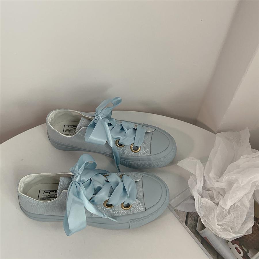 激安直営店 レディース スニーカー リボン シューレース オーガンジー レディースシューズ オシャレ ハイカット ローカット 靴 大人可愛い 歩きやすい 美足 Aynaelda Com