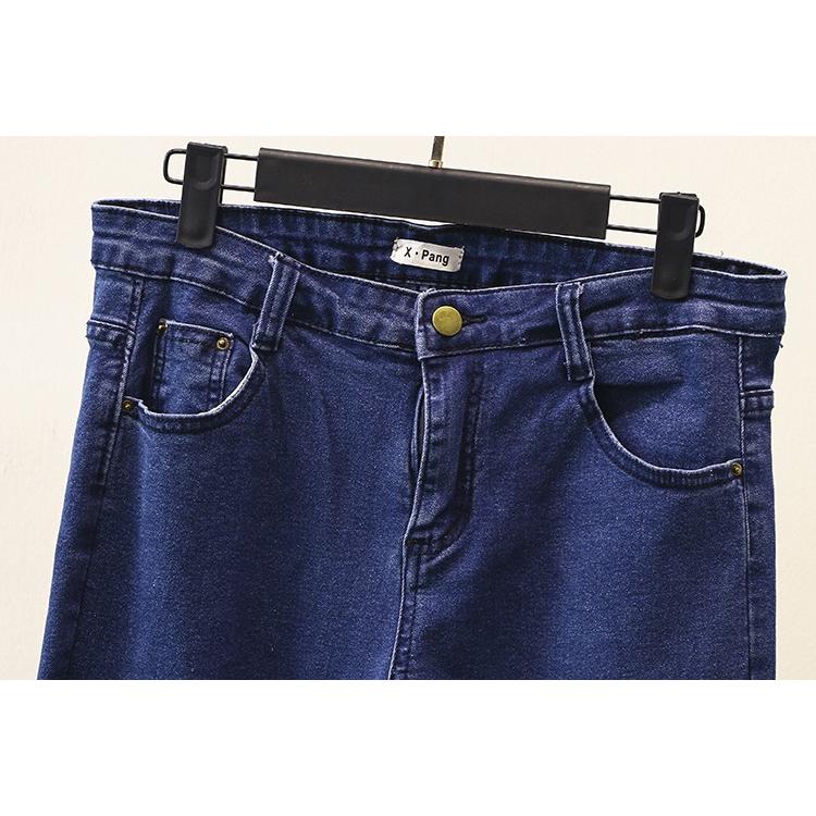 大きいサイズ レディース パンツ デニム ストレッチ ジーンズ