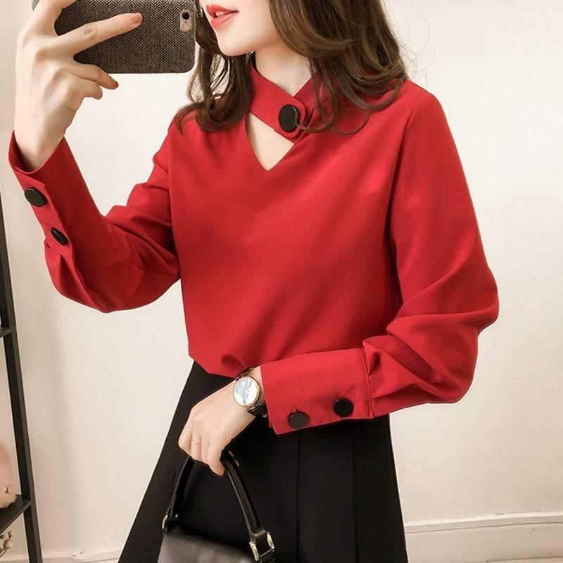 大きいサイズ レディース チョーカー風 ブラウス M〜4XL LL 2L 大きいサイズ レディース チョーカー風 ブラウス M〜4XL LL 2L