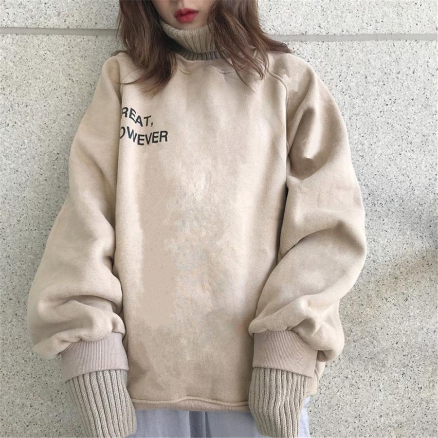 大きいサイズ レディース トレーナー スウェット ハイネック 厚手 M