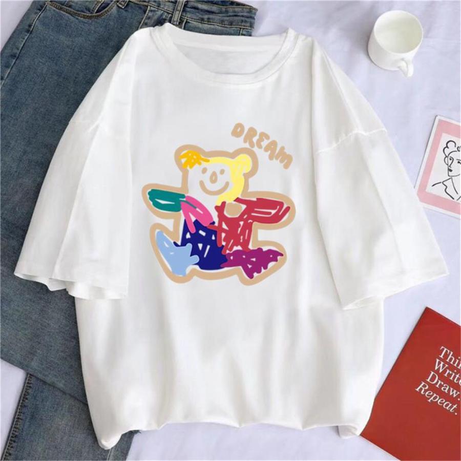 【大きいサイズレディース】ビジュー襟クマさんTシャツ クインティ/【大きいサイズレディース】ビジュー襟クマさんT