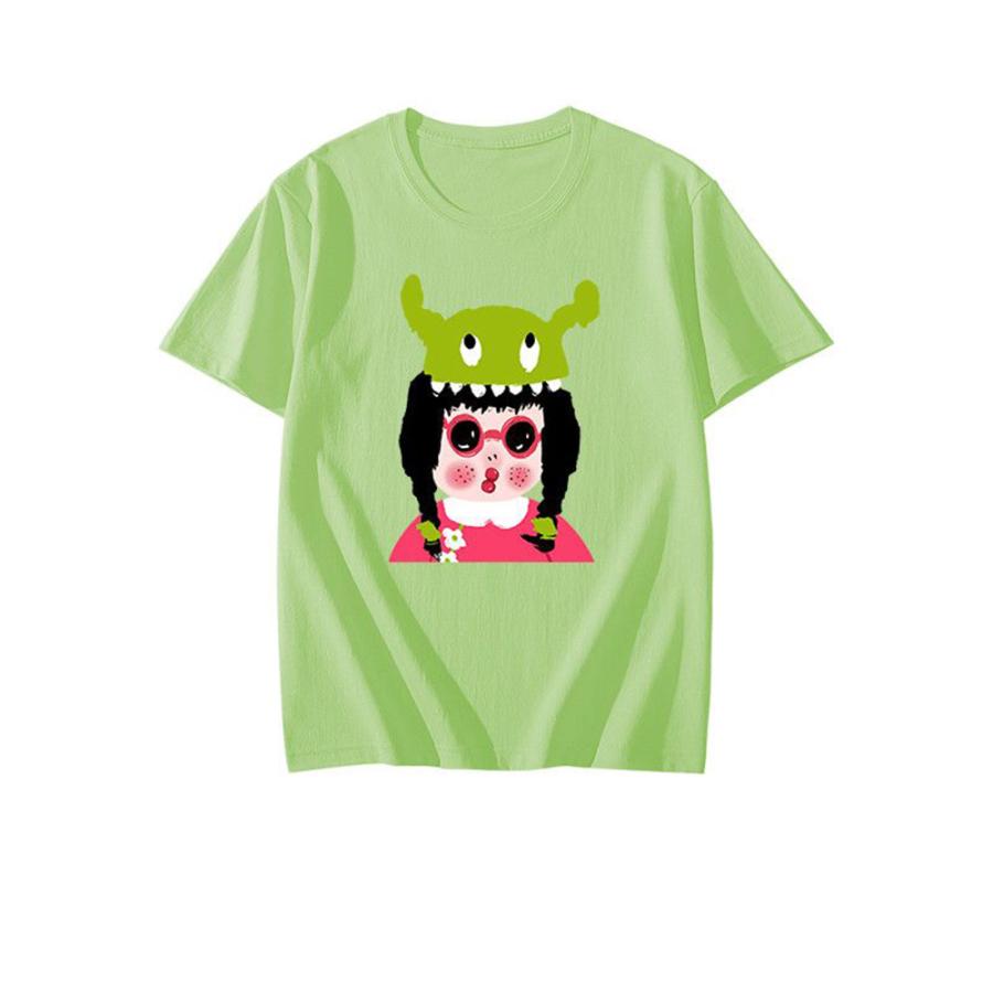 大きいサイズ  レディース Ｔシャツ 女の子 イラスト オシャレ かわいい インスタ映え S〜5XL相当 LL 2L 3L 4L 春夏｜punimasyu｜10