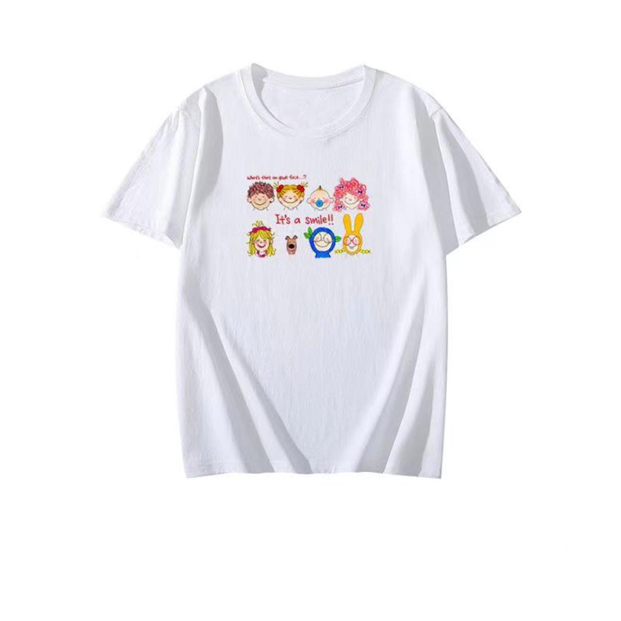 大きいサイズ レディース Tシャツ スマイル 子ども イラスト オシャレ