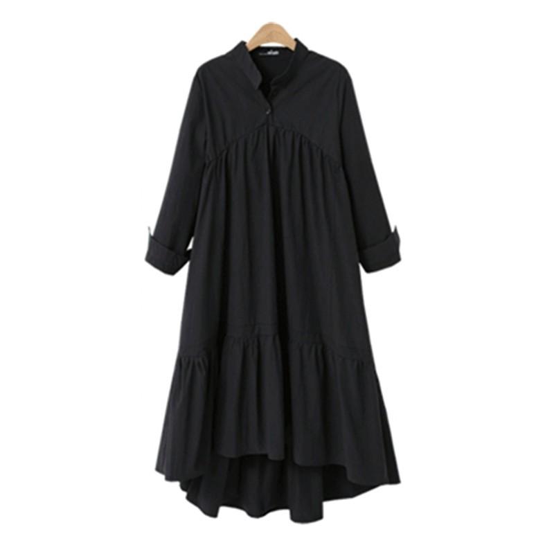 大きいサイズ レディース ブラック ロング ワンピース XL〜4XL LL 2L