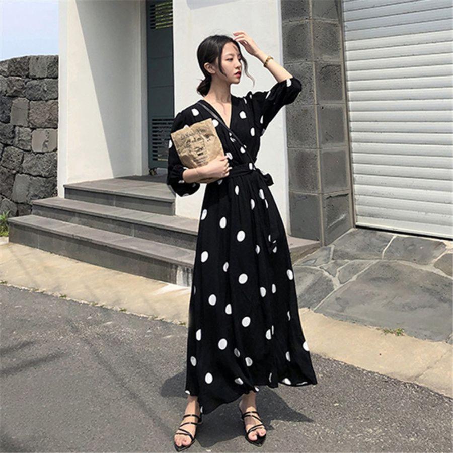 大きいサイズ レディース 水玉 ワンピース M〜4XL L LL 2L 3L 4L 大きいサイズ レディース 水玉 ワンピース M〜4XL L LL 2L 3L 4L