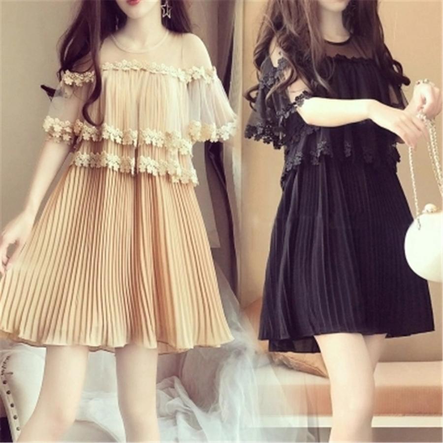 大きいサイズ ワンピース レディース シフォン プリーツ Aライン かわいい 大人女子 L 5xl Ll 2l 3l 5l 6l 春夏 半袖 Pwp 0153 A Puni Masyu Mon Cheri 通販 Yahoo ショッピング