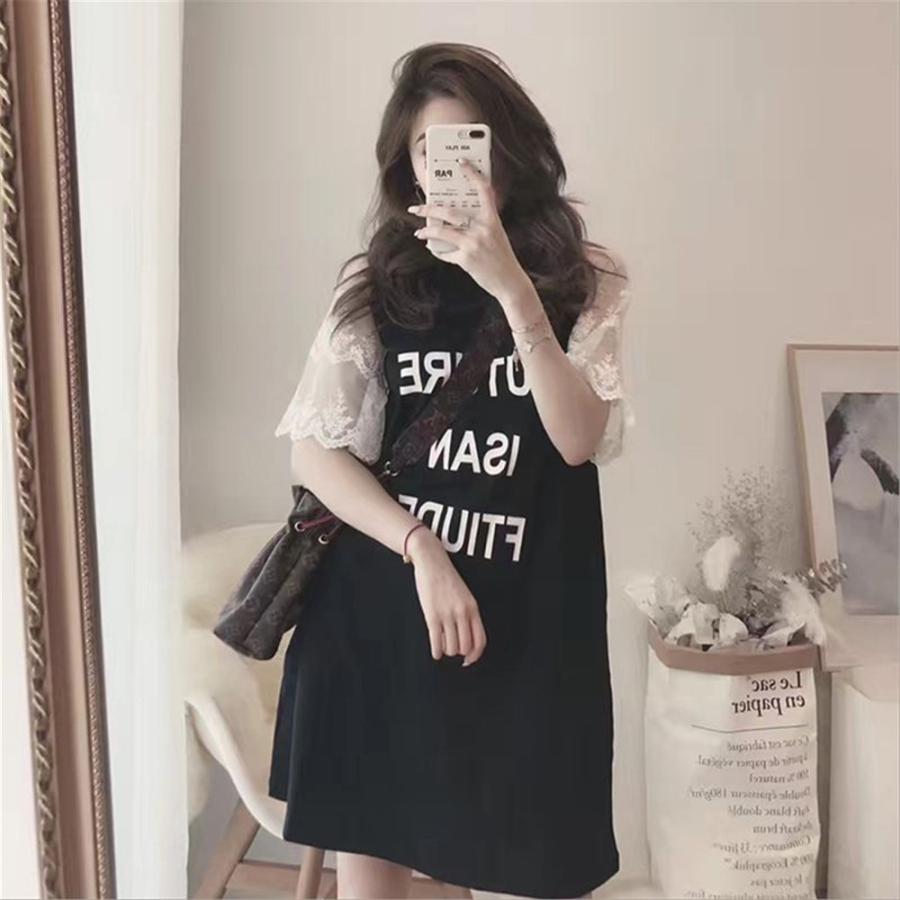 大きいサイズ レディース ワンピース レース スカート M〜4XL LL 2L 3L 