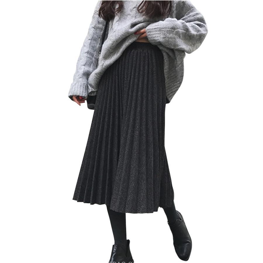 大きいサイズ レディース プリーツ ロング スカート XL〜4XL LL 2L 3L