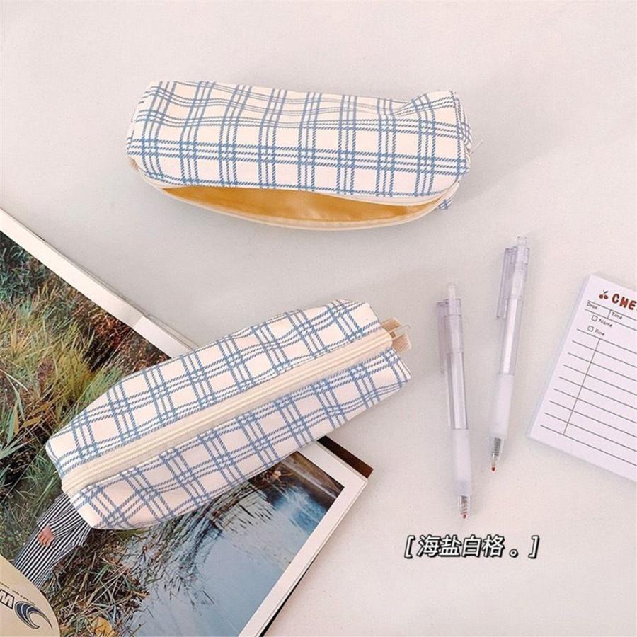 ペンケース 筆箱 ポーチ 韓国風 格子 インスタ映え 文房具 高校生 中学生 人気 おもしろ 可愛い 入学祝い 卒業式 ギフト Za 0174 A Puni Masyu Mon Cheri 通販 Yahoo ショッピング