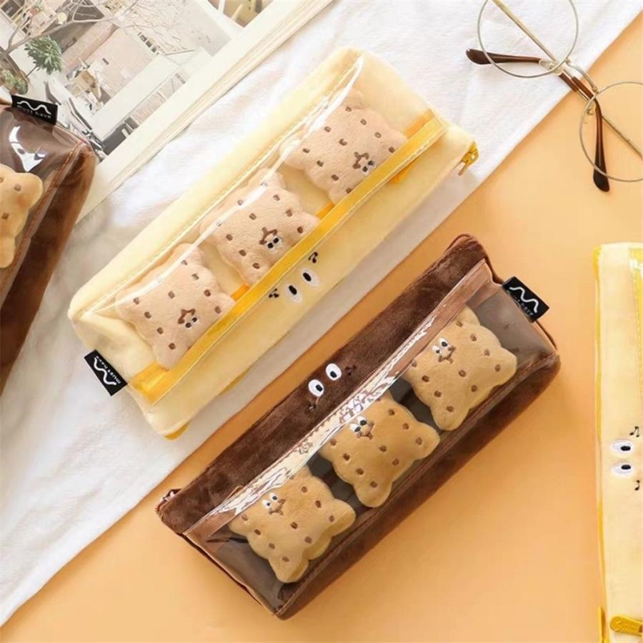ペンケース 筆箱 ポーチ 大容量 クッキー キッズ インスタ映え 文房具