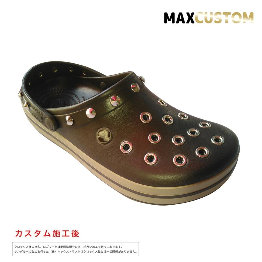 クロックス パンク カスタム クロックバンド エスプレッソ レディース サンダル Custom Crocs メンズ 67 Off