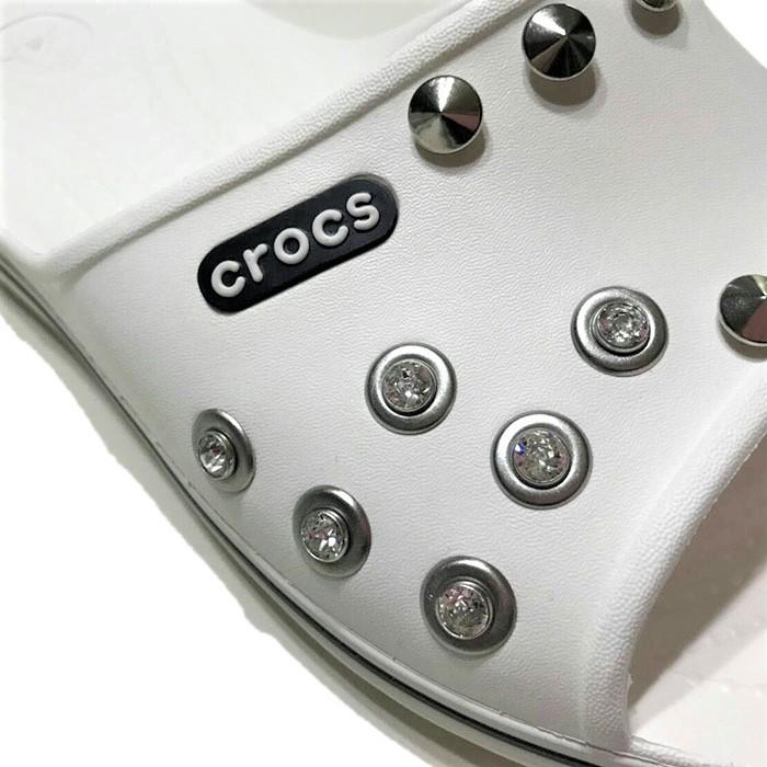 crocs クロックス 全穴スワロフスキー パンク カスタム クロック crocs クロックス 全穴スワロフスキー パンク カスタム クロック
