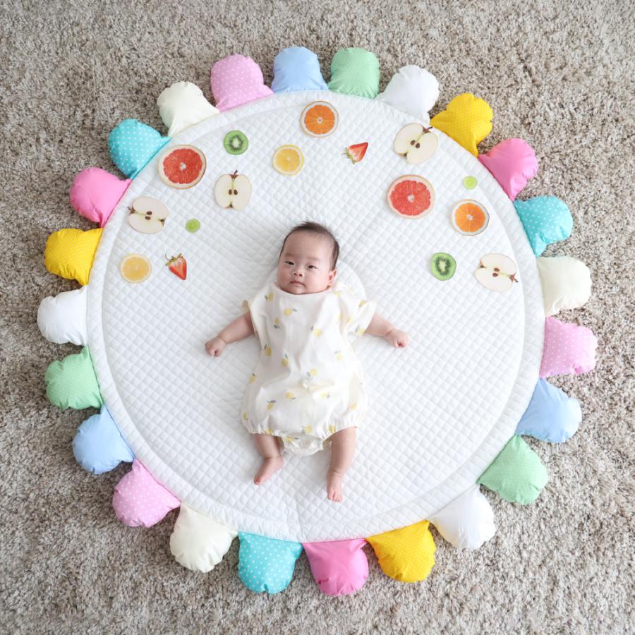 PUPAPUPO サニーマット PUPPAPUPO サニーマット ベビー フラワー ラグマット 花びら