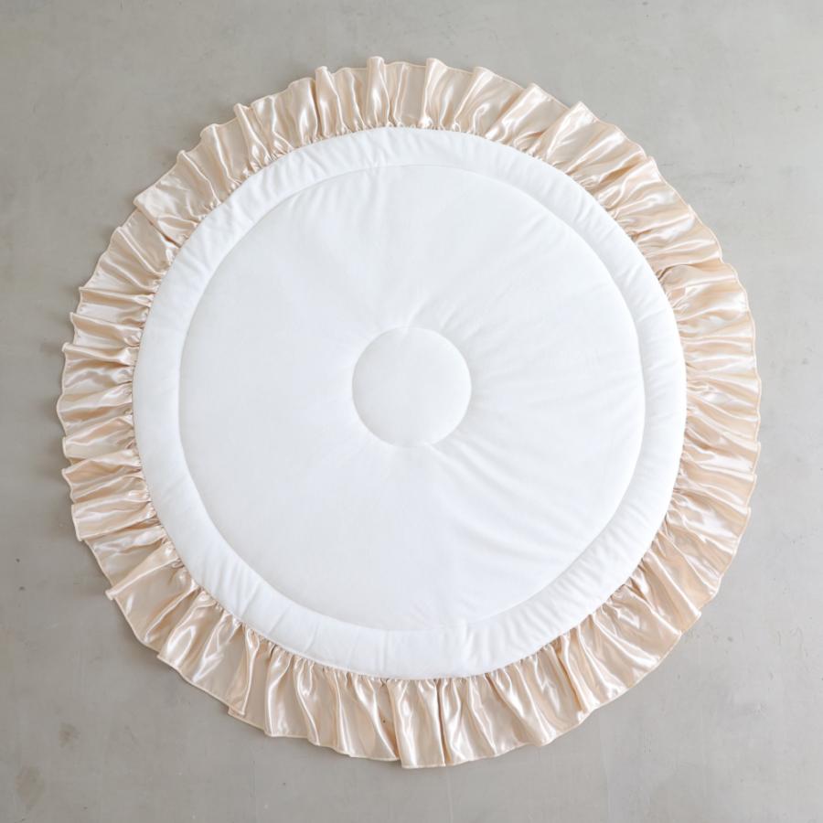 PUPPAPUPO サニーマット フリル ベビー ラグ マット 月齢フォト ごろ寝 寝相 アート プレイマット 赤ちゃん 出産祝い プレゼント 円形 ギフト プッパプーポ | PUPPAPUPO | 03