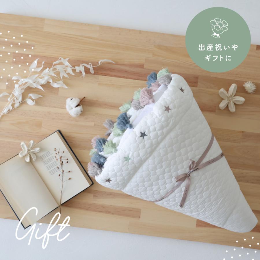 PUPPAPUPO サニーマット タッセル ベビー フリンジ ラグ プレイ マット 月齢フォト ごろ寝 寝相 アート 赤ちゃん 出産祝い プレゼント 円形 ギフト プッパプーポ | PUPPAPUPO | 17