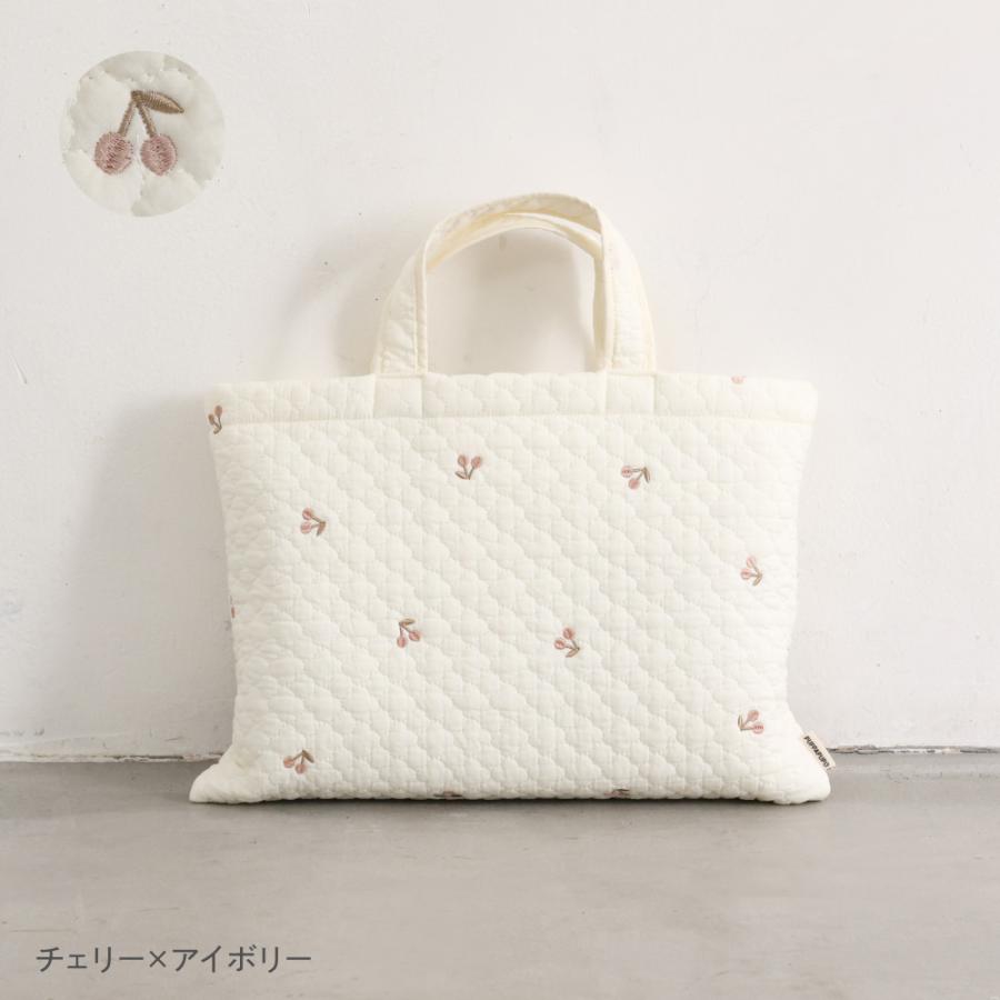レッスンバッグ お弁当袋✖️2 ヌビ　恐竜刺繍　いちご刺繍 レッスンバッグ お弁当袋✖️2 ヌビ 恐竜刺繍 いちご刺繍 いちご刺繍の