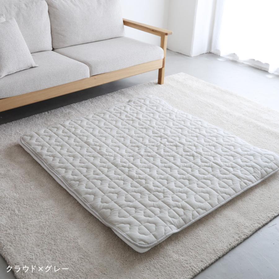 PUPPAPUPO 寝返り ごろ寝マット + 敷きパッド セット 防水 120