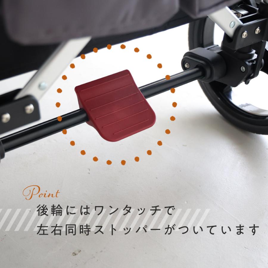 PUPPAPUPO ストローラーワゴン キャノピー付き レインカバー付き