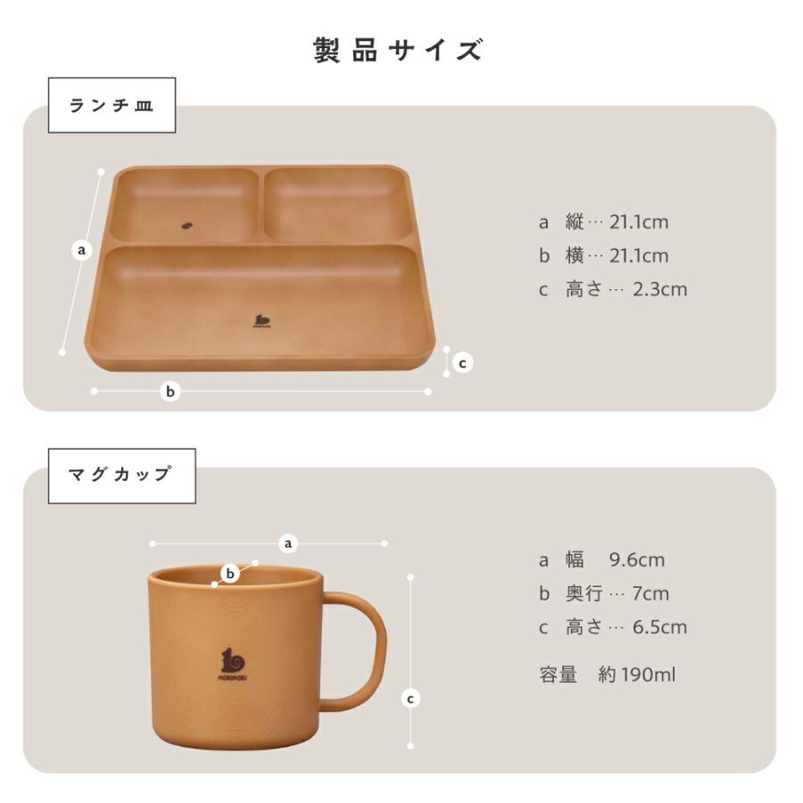 PUPPAPUPO（プッパプーポ） MORIMORI 子供用 食器 5点セット ランチ皿