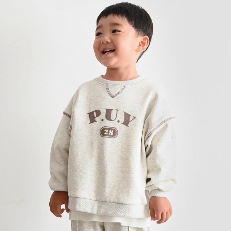 PUPPAPUPO（プッパプーポ） カレッジロゴ スウェット トレーナー 綿100