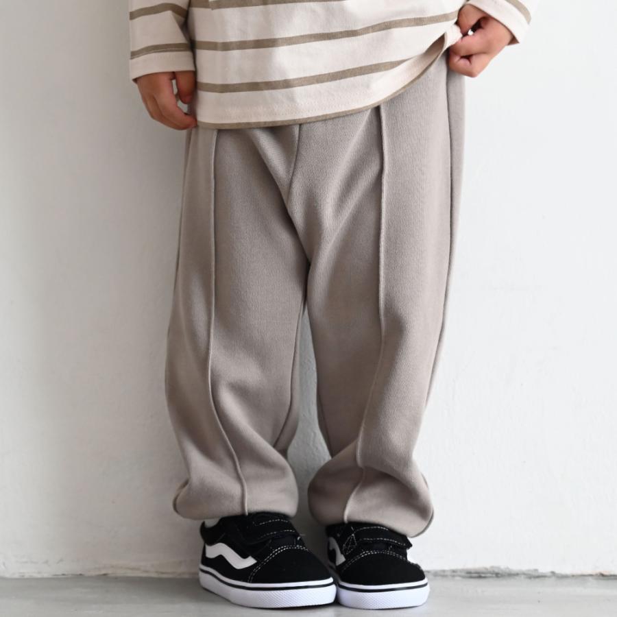 PUPPAPUPO（プッパプーポ） ピンタック ジョガー パンツ 綿100% 無地
