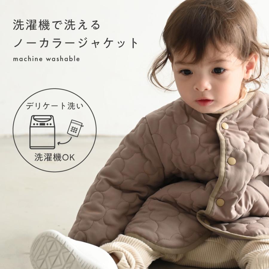 PUPPAPUPO（プッパプーポ） 【撥水】 洗える ノーカラー キルティング