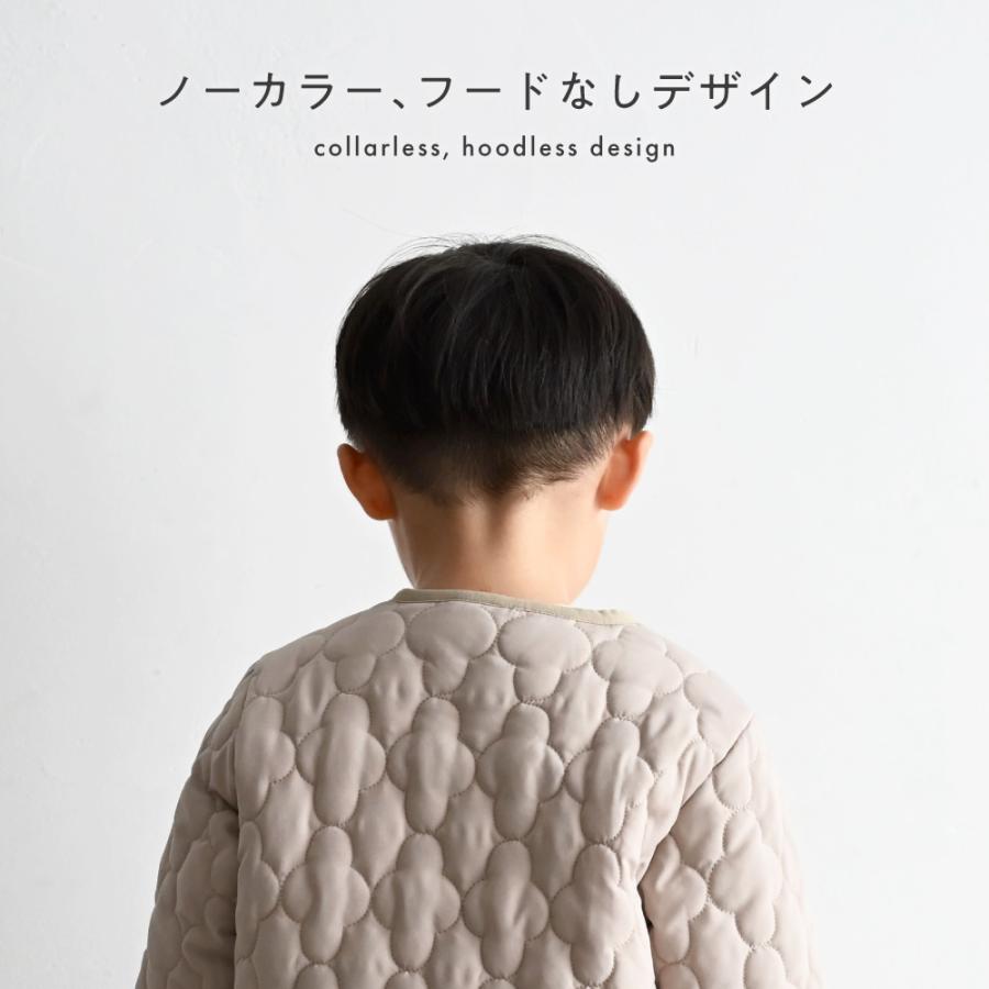 PUPPAPUPO（プッパプーポ） 【撥水】 洗える ノーカラー キルティング