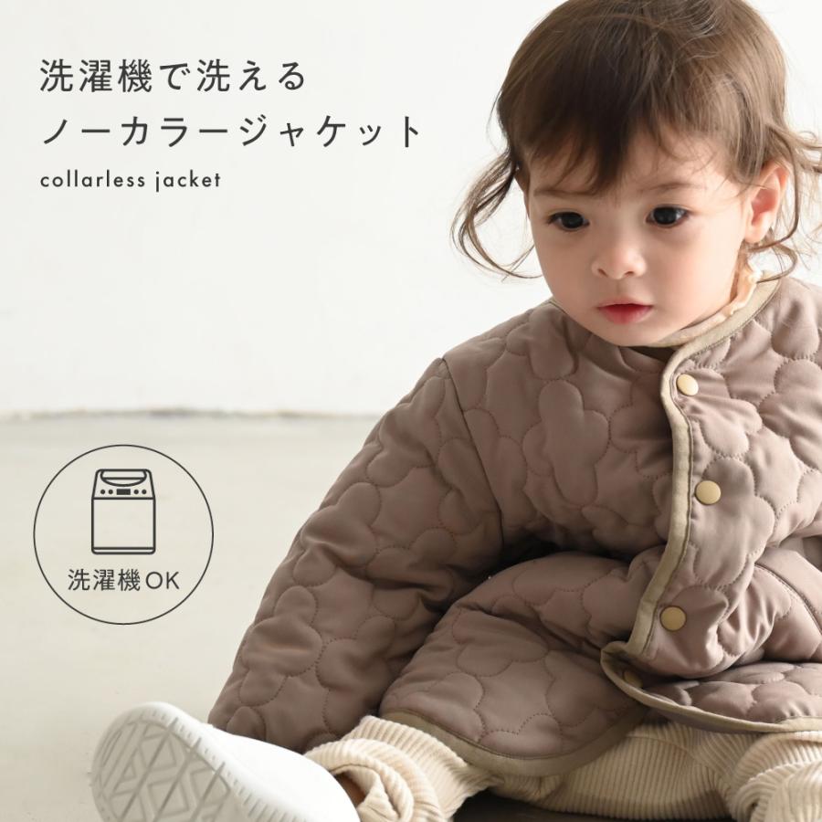 PUPPAPUPO（プッパプーポ） 【撥水】 洗える ノーカラー キルティング