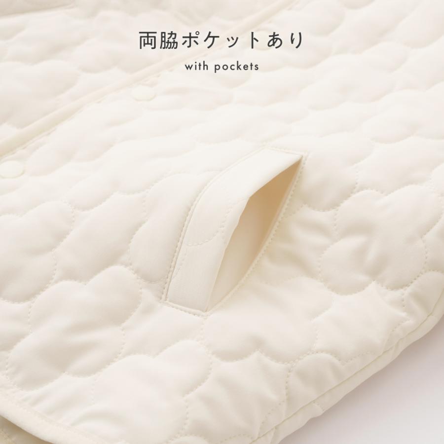 PUPPAPUPO（プッパプーポ） 【撥水】 洗える ノーカラー キルティング