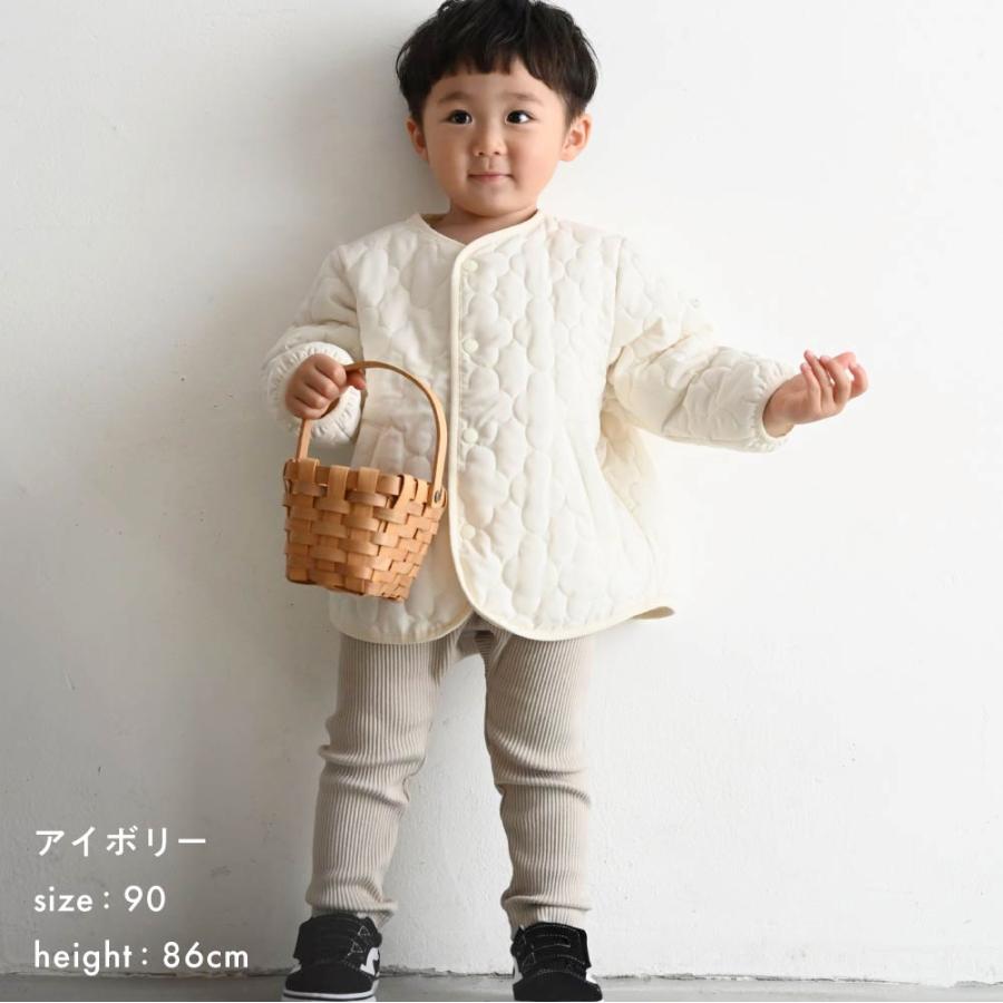 PUPPAPUPO（プッパプーポ） 【撥水】 洗える ノーカラー キルティング 