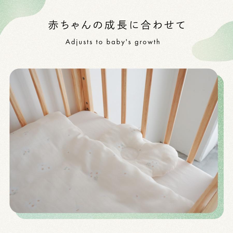 PUPPAPUPO 日本製 丸洗いできる ベビーまくら 【2重ガーゼ】 洗える 綿100% 赤ちゃん 出産祝い まくら ベビー枕 向き癖 新生児 出産準備 ギフト プッパプーポ | PUPPAPUPO | 11