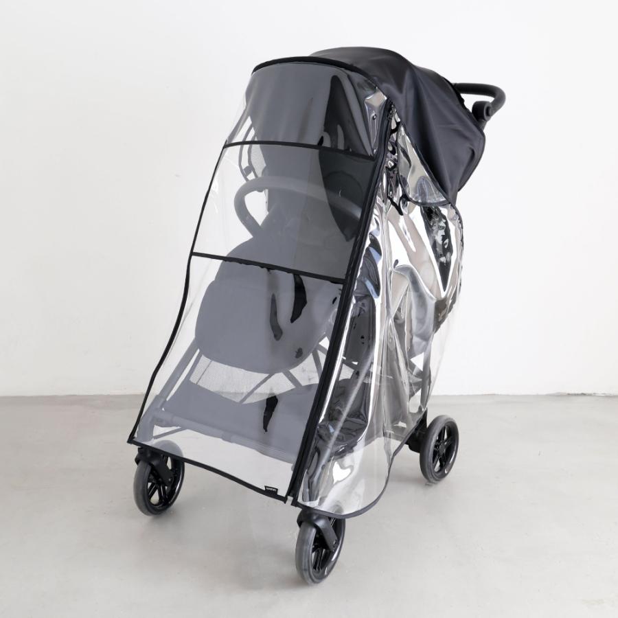 PUPPAPUPO（プッパプーポ） ベビーカー用 レインカバー 収納ポーチ付き