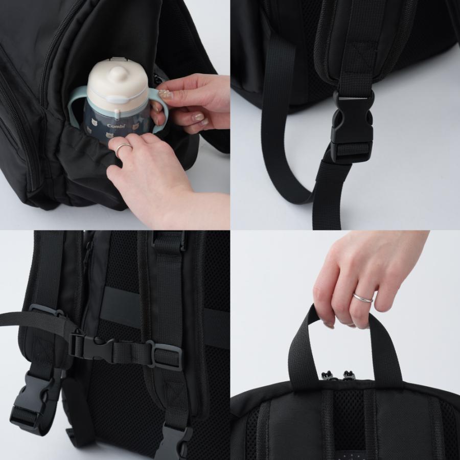 PUPPAPUPO マザーズリュック Neo-Classic 24.5L マザーズバッグ 撥水 リュック バッグ ママバッグ 大容量 軽量 自立 キャリーオン 背面ポケット プッパプーポの画像