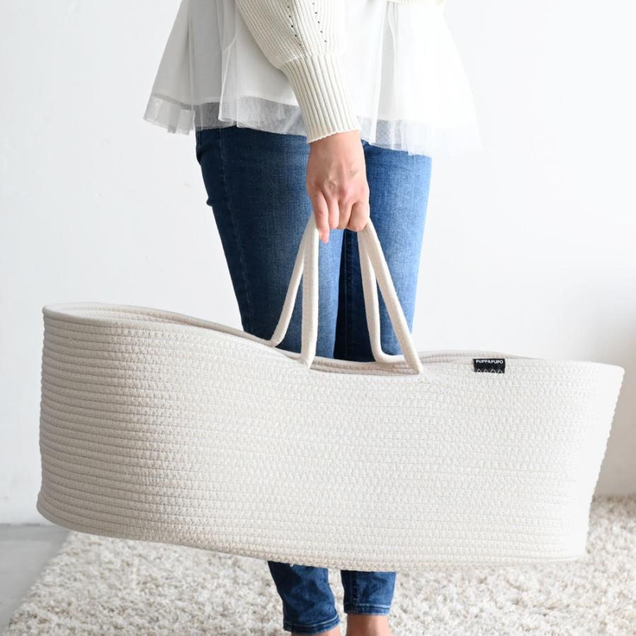 PUPPAPUPO クーファン ロープ編み 敷きマット付き クーハン