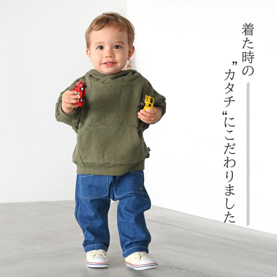 プルオーバー パーカー 80 90 100 ベビー服 子供服 裏毛 シンプル かわいい 無地 プリント 人気 男の子 女の子 長袖 肩落ち 7038 Puppapupo 通販 Yahoo ショッピング