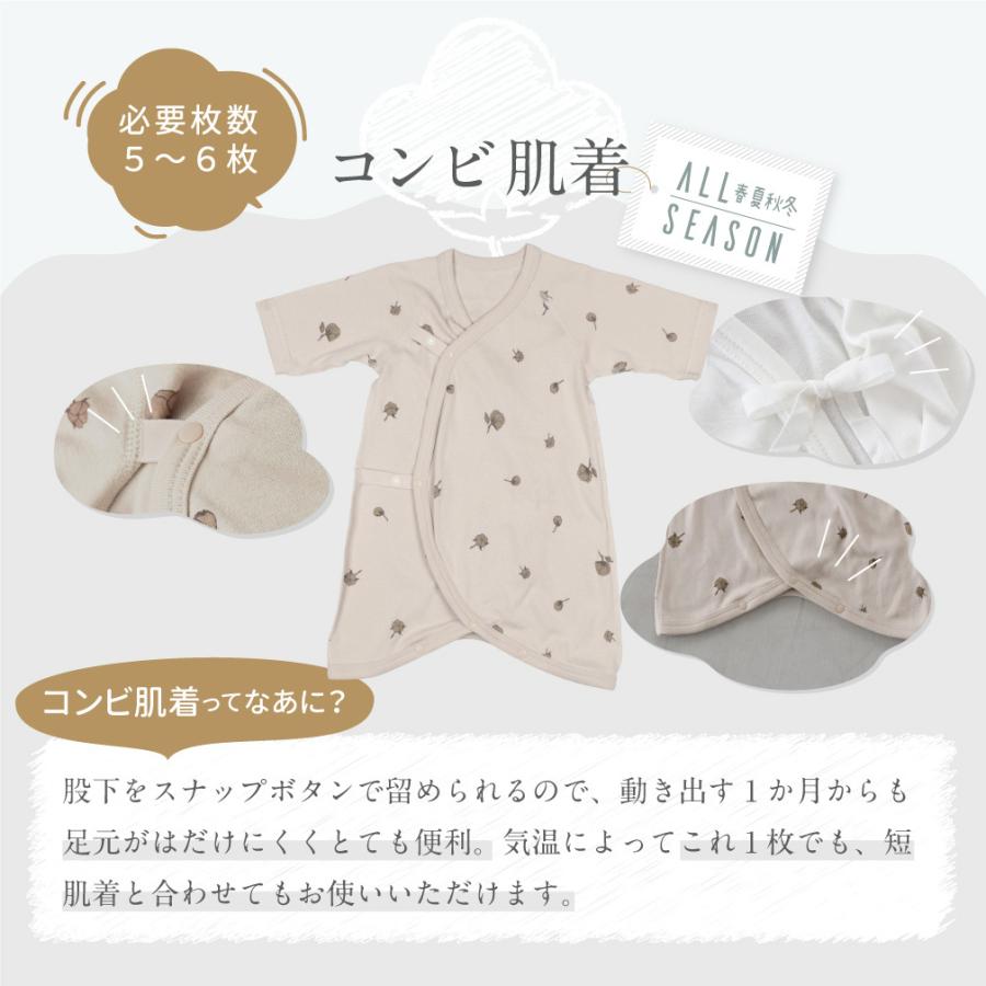 新生児肌着 5枚組 綿花柄 スナップボタン 赤ちゃん ベビー 綿100 短肌着 コンビ 肌着 シンプル 出産準備 セット 男の子 女の子 半袖 長袖 Puppapupo 通販 Yahoo ショッピング