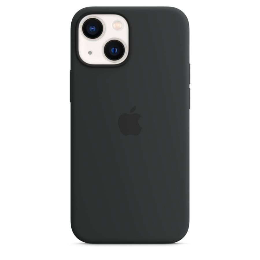 Apple MagSafe対応 シリコーンケース（iPhone13 mini用） 純正 iPhone13 mini シリコンケース ミッドナイトブラック 黒 MagSafe