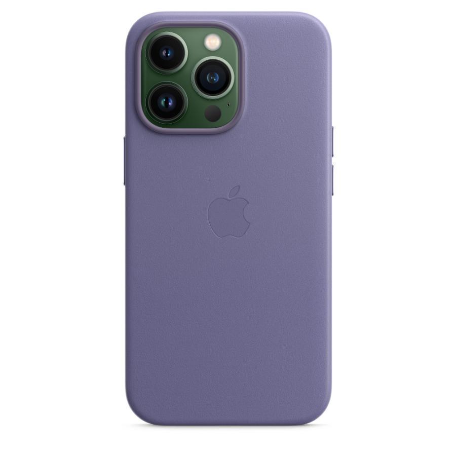 純正 iPhone13 Pro レザーケース ウィステリア MagSafe対応 アップル