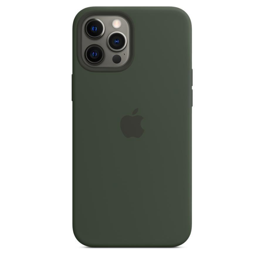 純正 iPhone12 Pro Max シリコンケース キプロスグリーン 緑 MagSafe