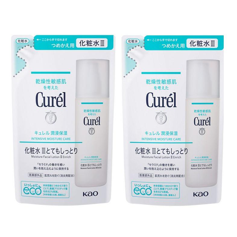 ●2個セット●数量限定！キュレル 化粧水 III (とてもしっとり)つめかえ用 130ml【AA】 の商品画像