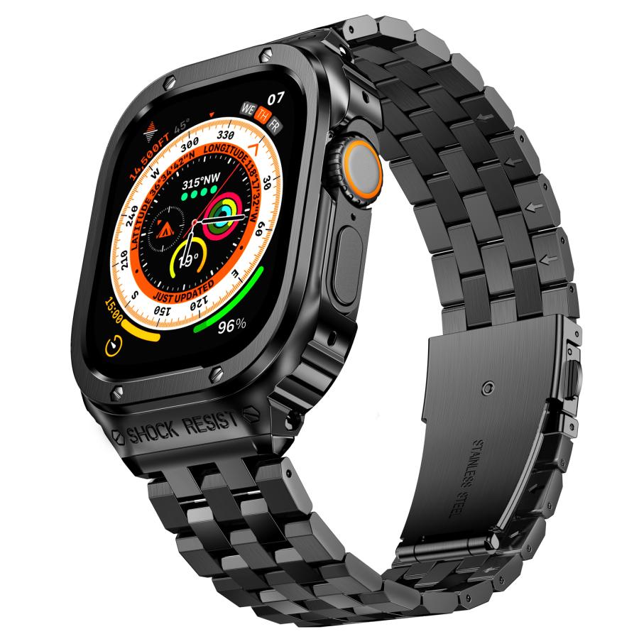 Apple Watch Ultra バンド 保護ケース付き 49mm アップルウォッチ 高級