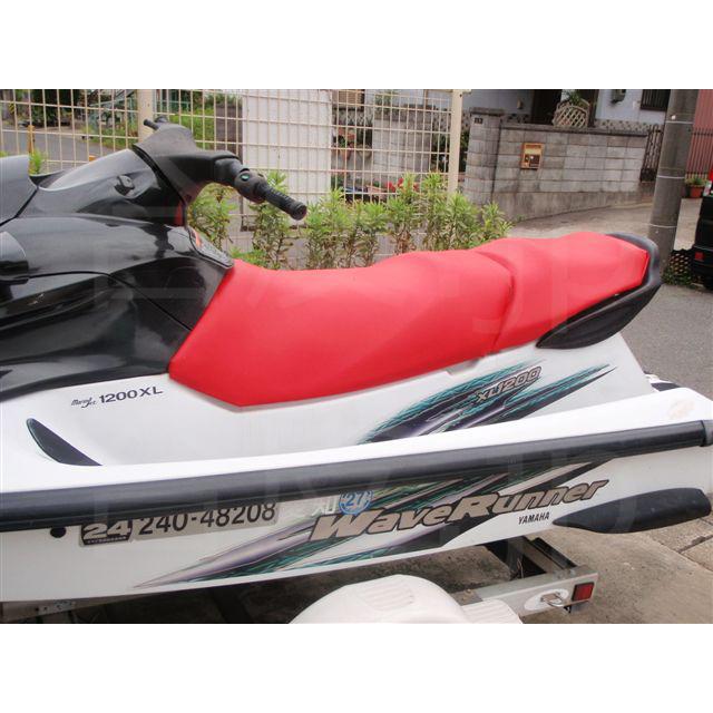 日本製 合皮 生地 バイクシート用 赤色（レッド） : 業務用レザー