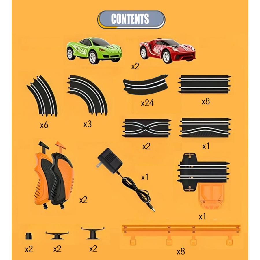 SOBA 1/64 スロットカーレーシング TRACK MASTER (コースセット 694cm