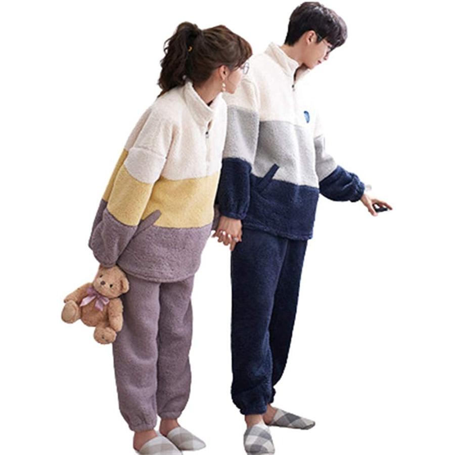上質で快適 ペアパジャマ 長袖 ペアルック カップル 父の日プレゼント 服 フリース メンズ パジャマ ペア 冬 部屋着 レディース カップル 部屋着 カップル 上質風合い Www Ypsilonjewelry Com