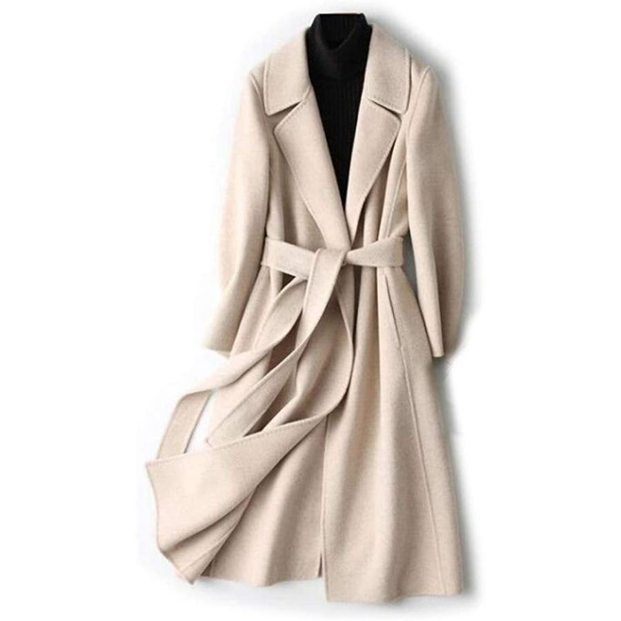 日本特販 トレンチコート レディース ウールコート 膝丈 ウール混 ヘリンボーン柄 ベルト付 秋 冬 春 30代 40代 起毛 痩身 軽くて暖かい 直販大特価 Www Superavila Com