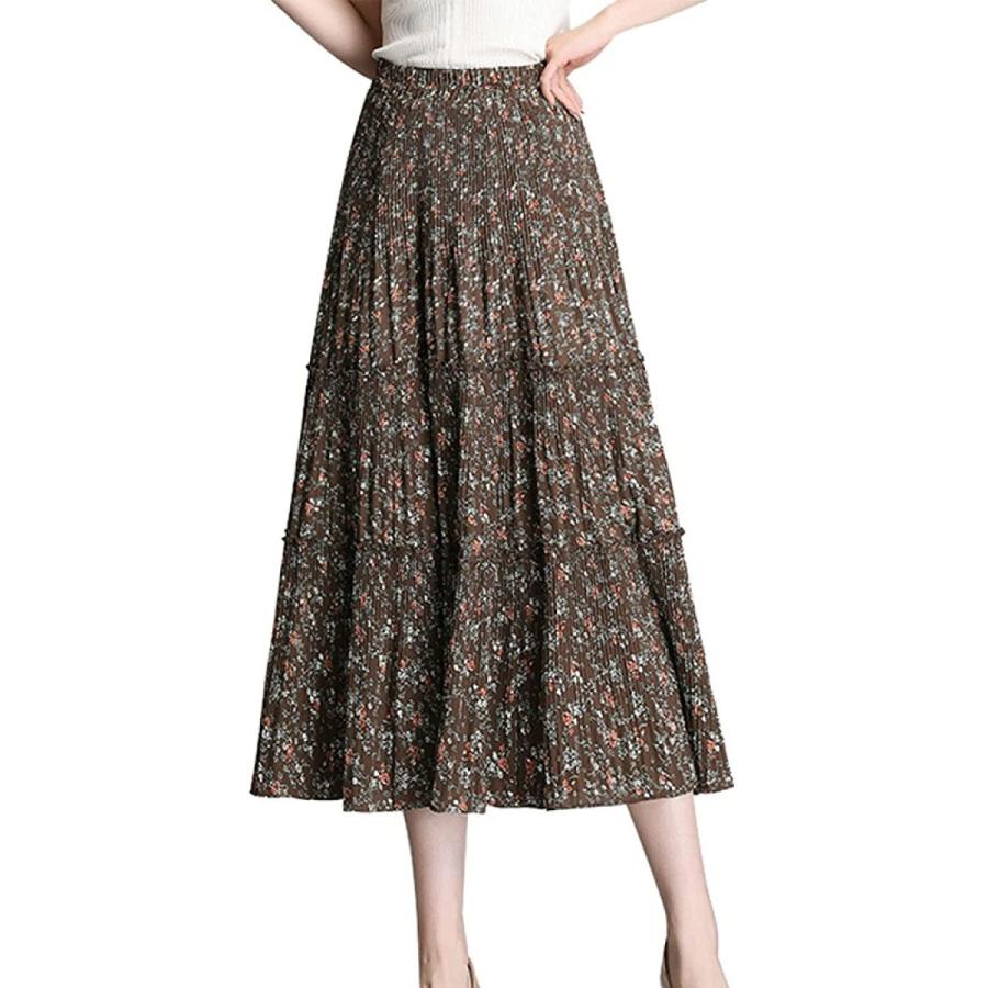 製品割引 レディース ロングスカート 花柄 ふんわり シフォンスカート シフォン マキシ丈 スカート 大きいサイズ フレアスカート 柄スカート 花柄 スカート A 新品 国内正規 Www Superavila Com