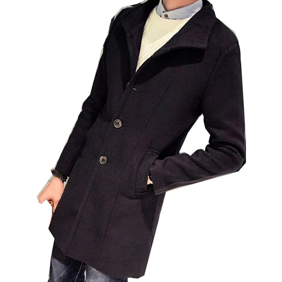 史上一番安い ネルロッソ Nerlosso メンズ コート ステンカラーコート メンズコート カジュアル ダウン ビジネス ブラック L Cmh2416 コート アウター Www Radio10 Sr