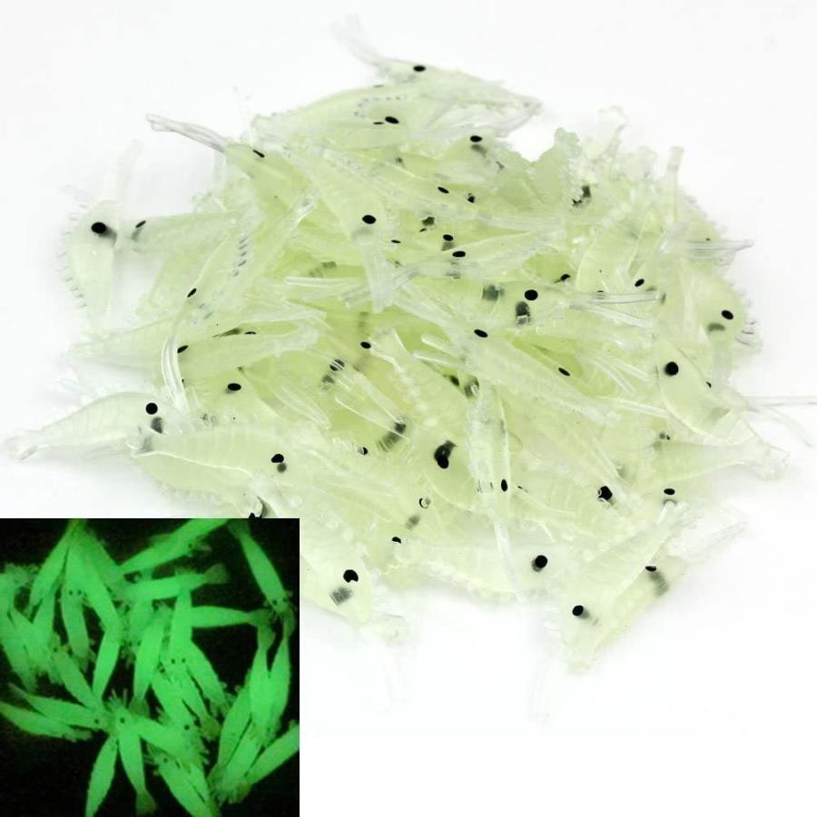 Sale Off 小 エビ ソフトワーム 夜光 シュリンプ ワーム ソフトルアー 海老 3 5cm 100個入り 夜釣り マダイ クロダイ メバル スズキ ガシ Materialworldblog Com